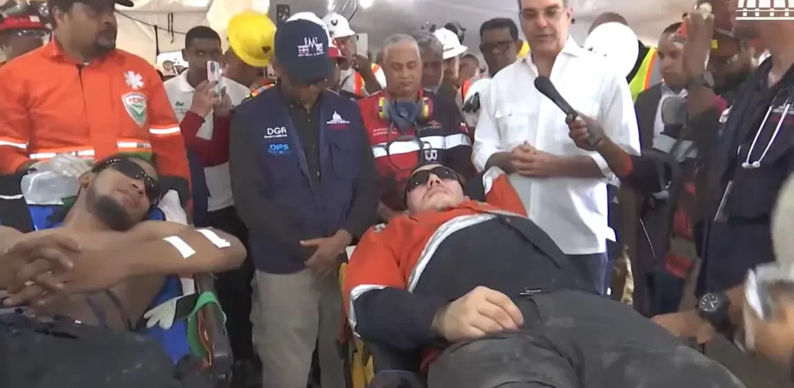 Presidente Luis Abinader da gracias a Dios y resalta valentía de mineros rescatados (VIDEO)