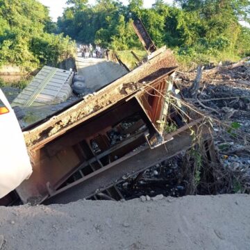 Obras Públicas informa que habilitará de urgencia primero un paso provisional donde colapsó puente en municipio de Consuelo