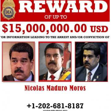 EE.UU. mantiene vigente recompensa de 15 millones de dólares por la captura de Nicolás Maduro