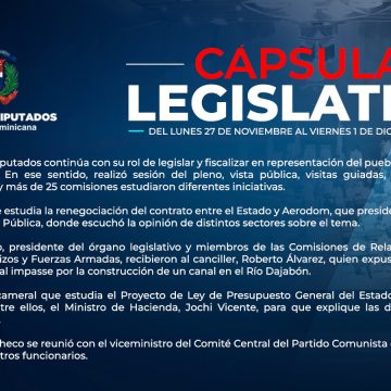 VIDEO: CAMARA DE DIPUTADOS RESUMEN CAPSULA AL 27 NOV AL 1 de Diciembre 2023