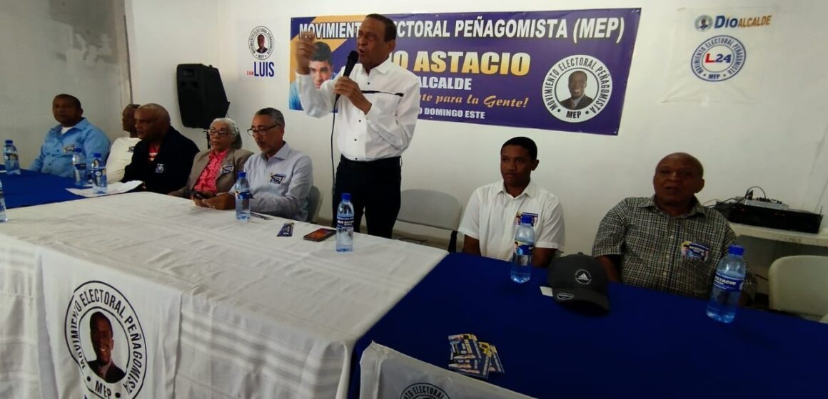 Candidato a Alcalde Dío Astacio recibe masivo apoyo del Movimiento Electoral Peñagomista (MEP)