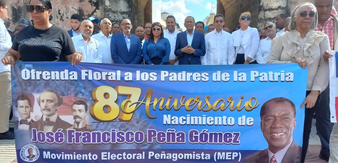 Movimiento Electoral Peñagomista conmemora 87 Aniversario Natalicio Peña Gómez.  