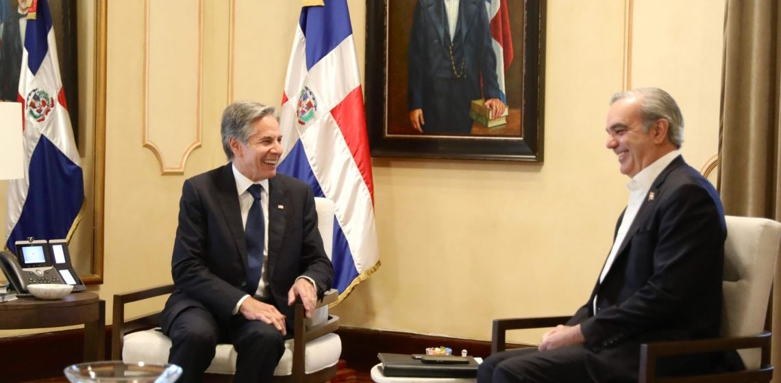 Secretario de Estado, Antony Blinken, agradece al presidente Abinader su cálida bienvenida a la República Dominicana