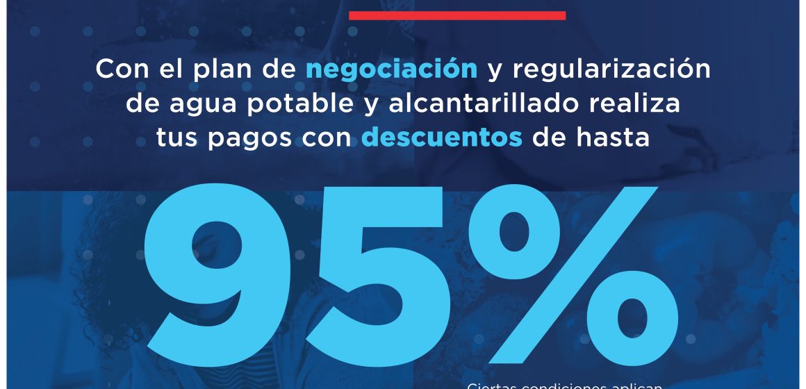 CAASD anuncia descuentos de hasta un 95% en deudas atrasadas 