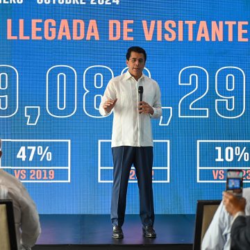 RD recibe más de 9 millones de visitantes hasta el mes de octubre.