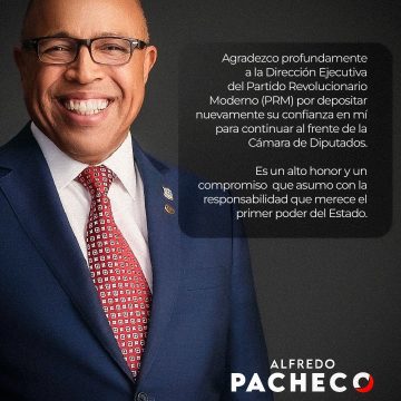 PRM aprueba continuidad de Alfredo Pacheco en la Cámara de Diputados y Ricardo de los Santos en el Senado