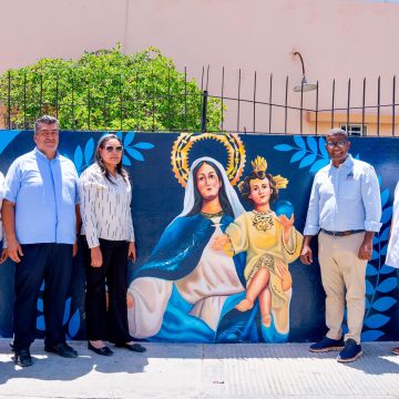 Propeep entrega “Paseos de los Colores” de 400 metros cuadrados de arte urbano en Azua