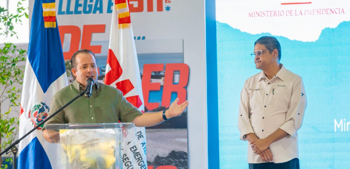Ministro Paliza encabeza inauguración del Sistema 911 y Centro de Superación Comunitaria en Pedernales