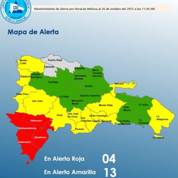 68fe530d5e602 El COE mantiene 30 provincias en alerta por efectos de huracán Melissa
