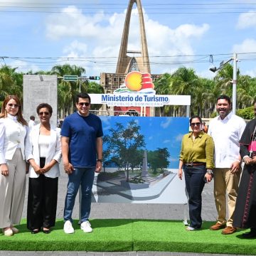 David Collado deja iniciadas varias obras en el entorno de la Basílica de Higüey. 