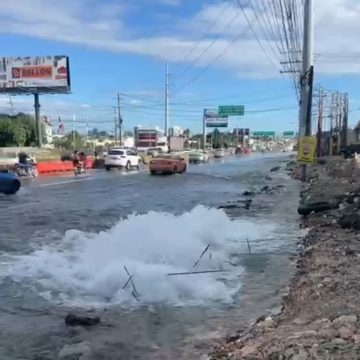 CAASD trabaja en corrección de avería en tubería de 30 pulgadas provocada por trabajos del Metro