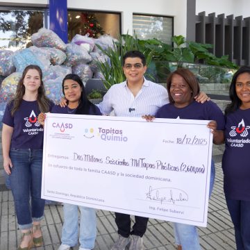 IMG_4787 CAASD recolecta 2.6 millones de tapitas para apoyar tratamientos de quimioterapia infantil