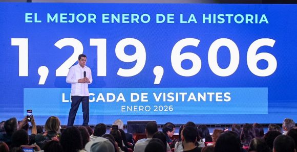 Turismo arranca con buen pie en el 2026 con la llegada de 1,219,606 visitantes en enero.