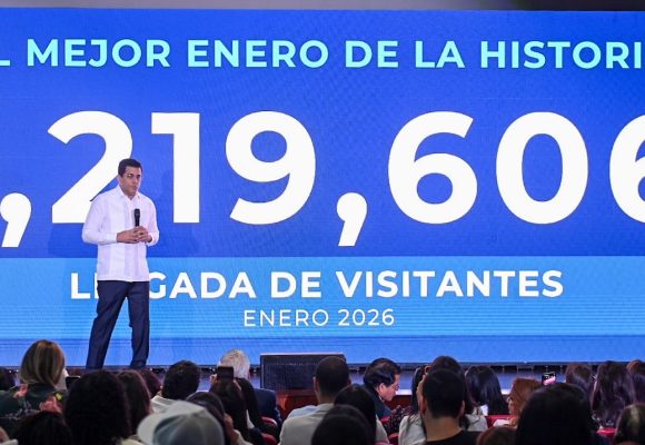 Turismo arranca con buen pie en el 2026 con la llegada de 1,219,606 visitantes en enero.
