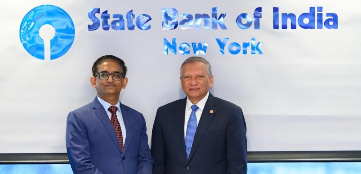 Leonardo Aguilera realiza visita al State Bank of India en Nueva York