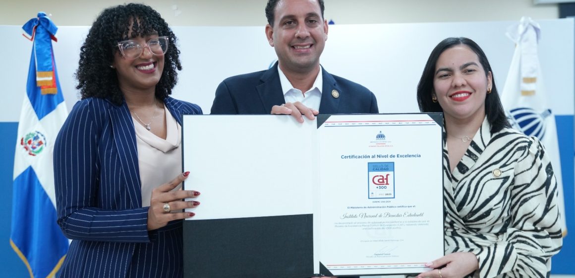 El INABIE es reconocido por su excelencia en la gestión pública