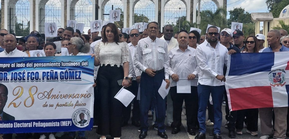 MOVIMIENTO ELECTORAL PEÑAGOMISTA REALIZA ACTO CONMEMORATIVO 28 ANIVERSARIO MUERTE DE PEÑA GOMEZ.