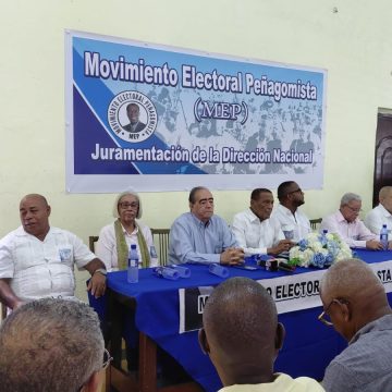6180d8e8-5f9a-462f-9b04-0343ac20e234 Movimiento Electoral Peñagomista (MEP) juramenta su Dirección Nacional y elige a Fiquito Vásquez como presidente