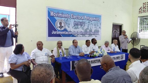Movimiento Electoral Peñagomista (MEP) juramenta su Dirección Nacional y elige a Fiquito Vásquez como presidente